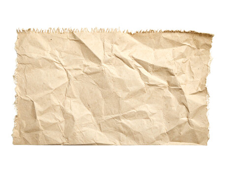 Crumpled, aged beige paper