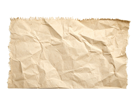 Crumpled, aged beige paper