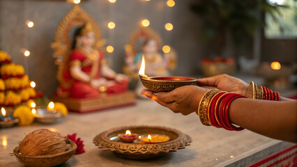 Goddess Lakshmi and Ganesh Puja