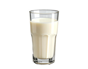 Clear glass tumbler filled with creamy, pale-yellow liquid