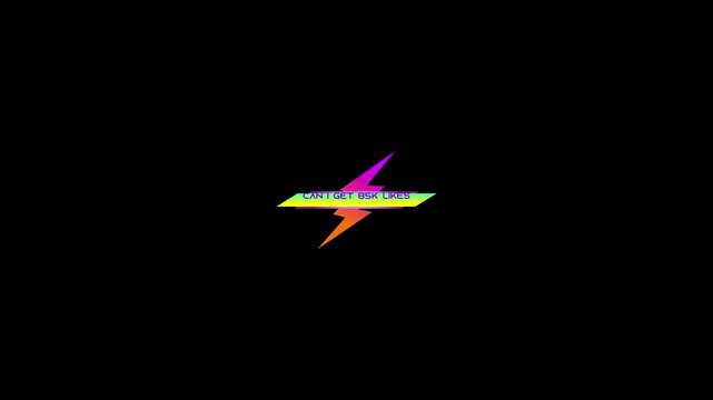 85k like abstract glowing simple animation in black background with luminous futuristic artwork and stylish modern digital design.