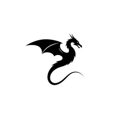 black and white dragon