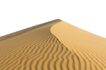 Gold desert isolated on transparent cutout background, cut out, png