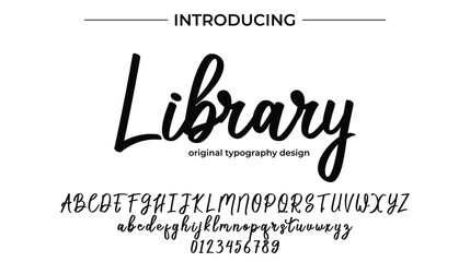 Library - Elegant Script Font for Smooth Handwritten Design and Creative Typography