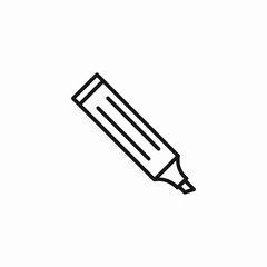 yellow text highlighter icon sign vector