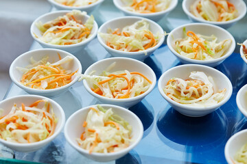 salad on a plate
