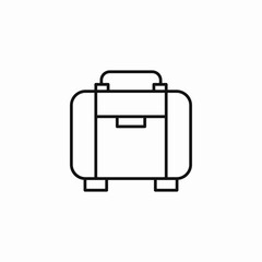 baggage suitcase icon icon sign vector