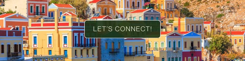 Obraz premium Colorful City LinkedIn Banner for Professional Profiles.