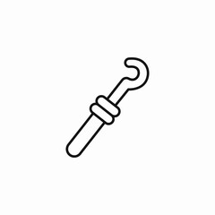 dental scaler icon sign vector