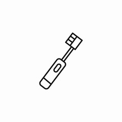 electric toothbrush icon sign vector