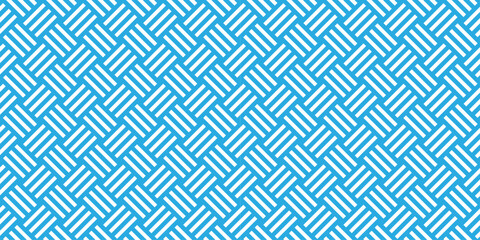 abstract geometric seamless pattern vector blue grid square tile fabric pattern decoration repeating texture background.