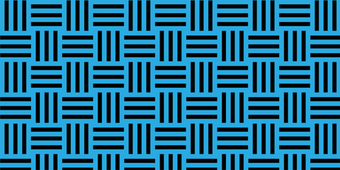 abstract geometric seamless pattern vector blue grid square tile fabric pattern decoration repeating texture background.