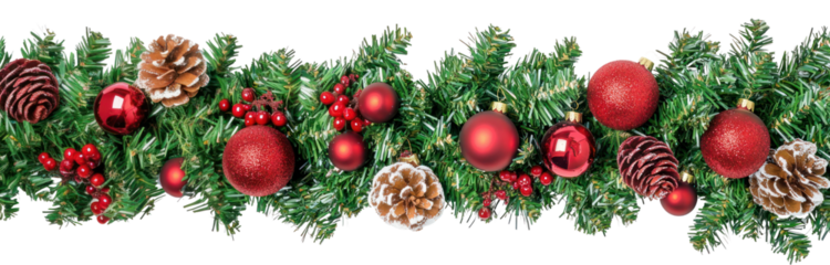 PNG Christmas garland christmas garland accessories.