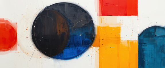 Dynamic abstract art composition contemporary gallery visual artwork creative space artistic perspective colorful dynamics