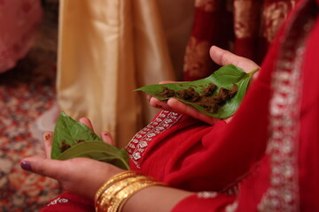 mehndhi hands with intricate design. an indian tattoo