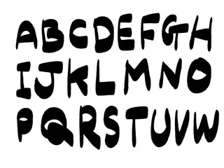 手描きのアルファベット