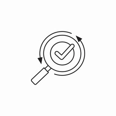 verified search results icon sign vector