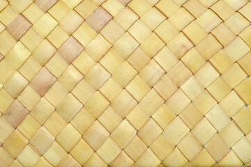 Fototapeta premium Traditional woven texture made from pandan leaves. For design, background, copy space