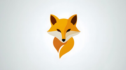 Obraz premium Geometric Fox Logo 