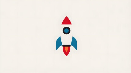 Rocket Icon &ndash; Startup Growth, Innovation and Space Exploration Symbol