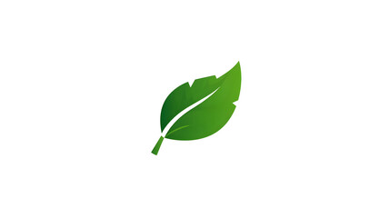 Green Leaf Icon – Eco, Nature and Organic Environment Design