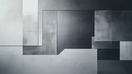 Abstract geometric pattern with varying shades of gray tones