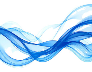 Abstract flowing blue water or liquid design