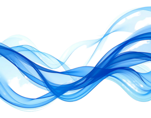 Abstract flowing blue water or liquid design