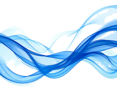 Abstract flowing blue water or liquid design