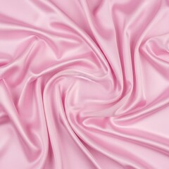 Obraz premium Soft, flowing folds of delicate pink silk fabric create a smooth and elegant texture.