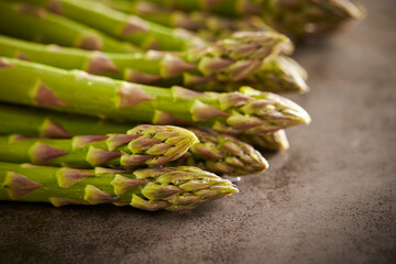 bunch of asparagus, fresh ingredients