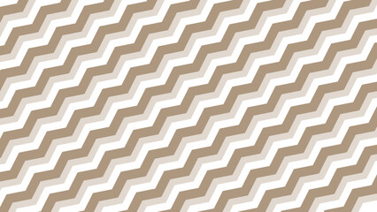Brown and white diagonal wavy background. Seamless pattern with beautiful ornament decor. Wallpaper for something.	