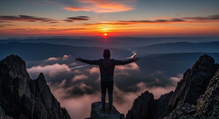 Mountain Peak Solitude: Spiritual Journey & Mental Clarity