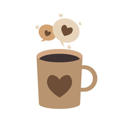 Cozy Coffee Mug with Hearts