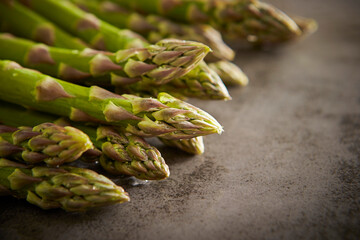 bunch of asparagus, fresh ingredients