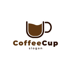 Coffee logo design vector with modern creative unique style