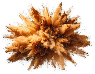 Abstract explosion of light brown and tan colors