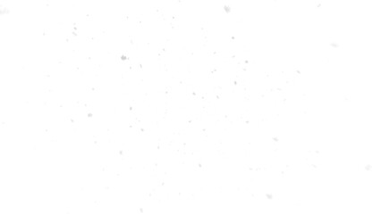 Natural white snow on the transparent background