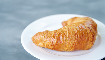 croissant on a plate