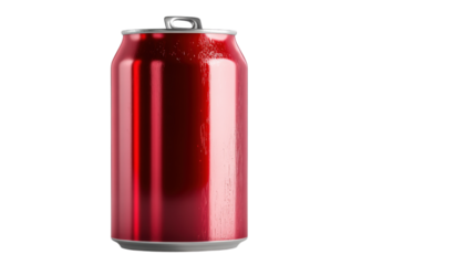 Red Drink Can isolated on a transparent background 1