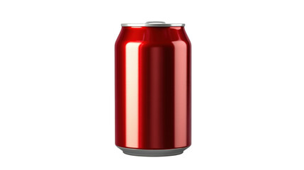 Red Drink Can isolated on a transparent background 