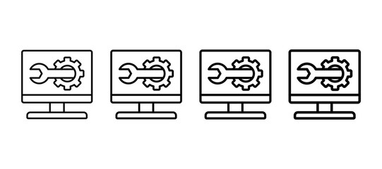 Settings Multiple Line Icon Element