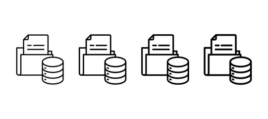 Data Multiple Line Icon Element