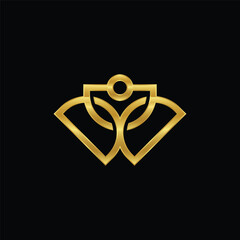 Minimalist Luxury Abstract Initials DDD Logo Design Inspiration