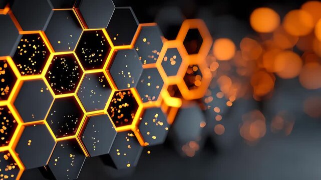 abstract background with hexagons