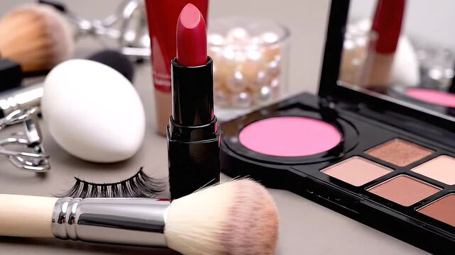 Makeup Tutorial - Eyeshadow, Blush, and Lipstick.