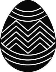 Colorful Easter Egg Decorated On Transparent Background