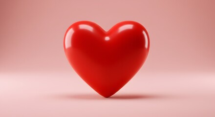 Red heart shape symbol