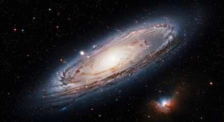 Fototapeta premium Spiral galaxy in deep space