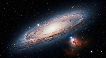 Fototapeta premium Spiral galaxy in deep space